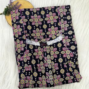 PLUS SIZE FRONT PLEATED ZIP NIGHTY