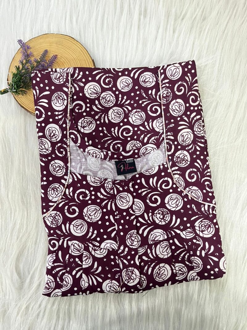 PLUS SIZE FRONT PLEATED ZIP NIGHTY