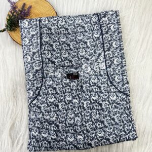 PLUS SIZE FRONT PLEATED ZIP NIGHTY
