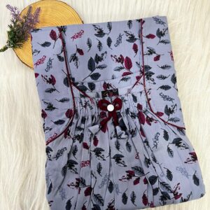 Front Elastic Pleated Nighty