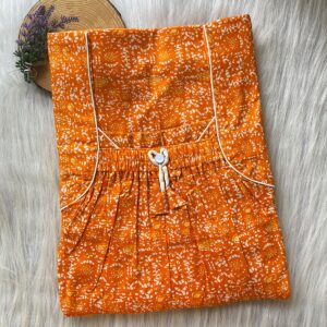 Plus Size Front Elastic Pleated Nighty