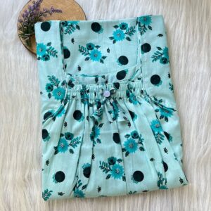 Front Elastic Pleated Nighty
