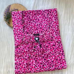 Front Elastic Pleated Nighty
