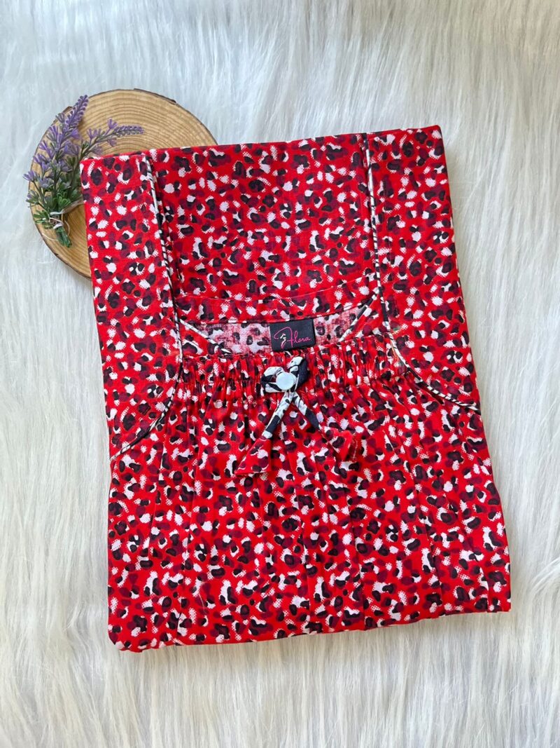 Front Elastic Pleated Nighty