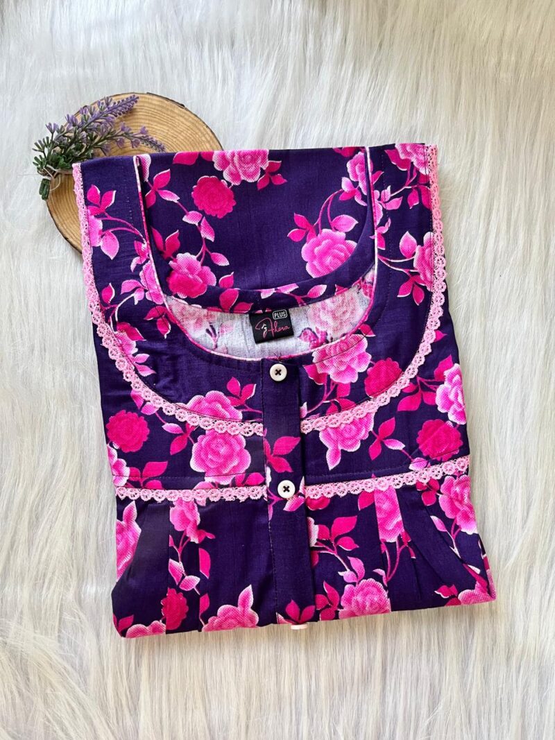 PLUS SIZE DOUBLE LACE NIGHTY