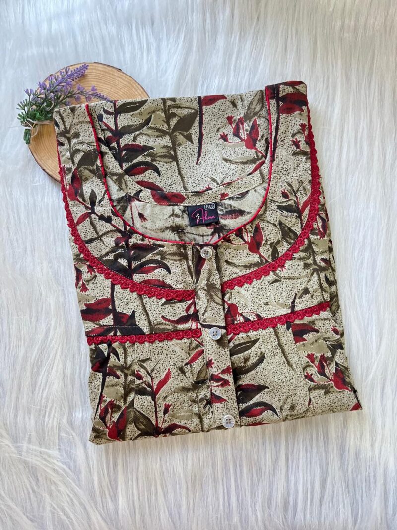 PLUS SIZE DOUBLE LACE NIGHTY