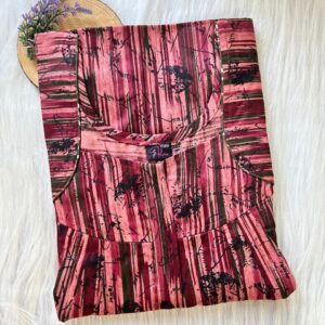 PLUS SIZE FRONT PLEATED ZIP NIGHTY