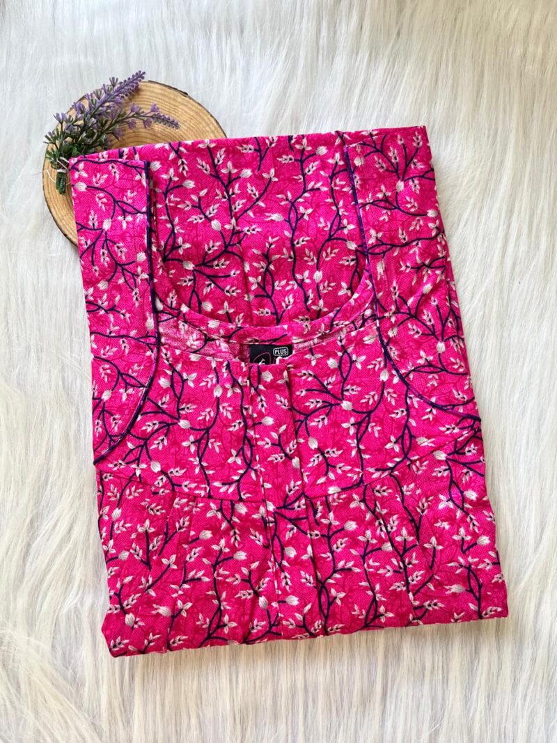 PLUS SIZE FRONT PLEATED ZIP NIGHTY