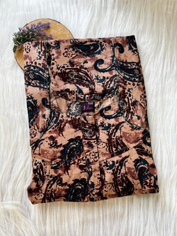 PLUS SIZE FRONT PLEATED ZIP NIGHTY