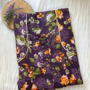 FRONT PLEATED ZIP NIGHTY
