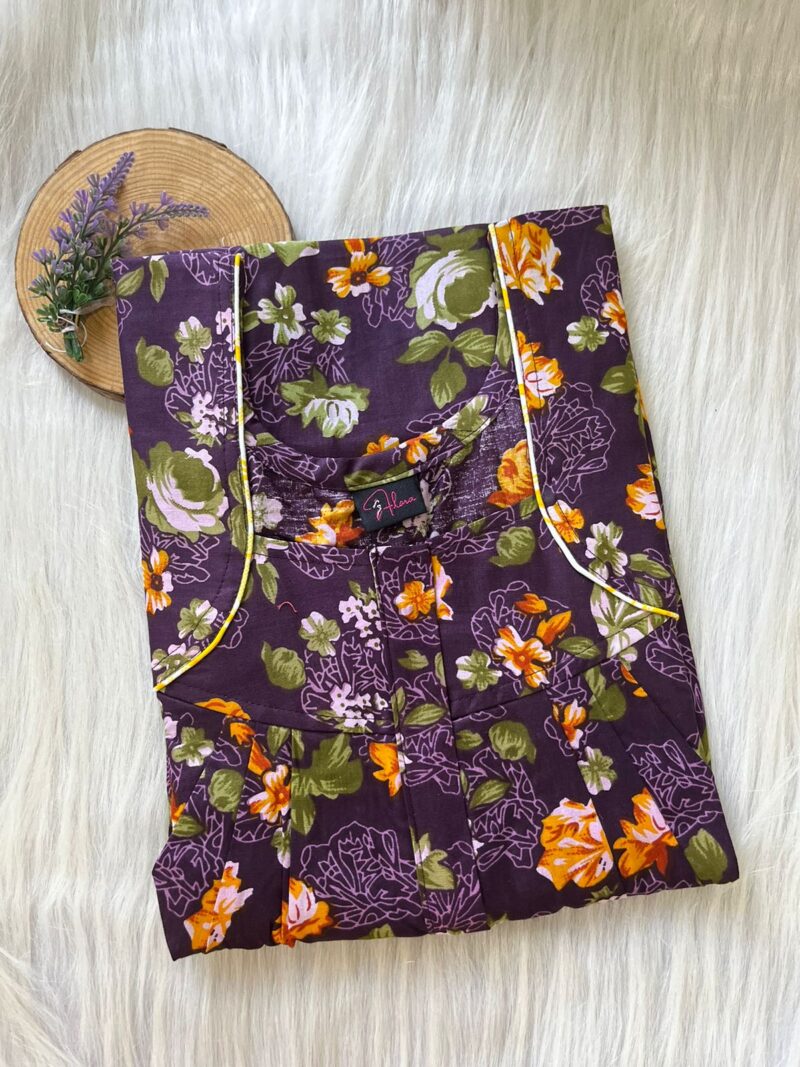 FRONT PLEATED ZIP NIGHTY