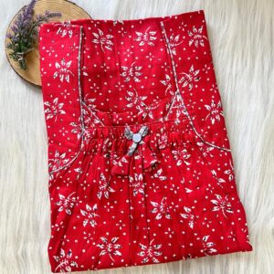 Plus Size Front Elastic Pleated Nighty