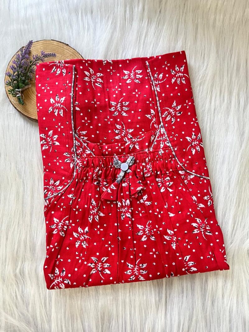 Plus Size Front Elastic Pleated Nighty