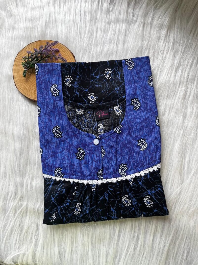 FRONT PLEATED LACE NIGHTY