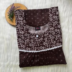 FRONT PLEATED LACE NIGHTY