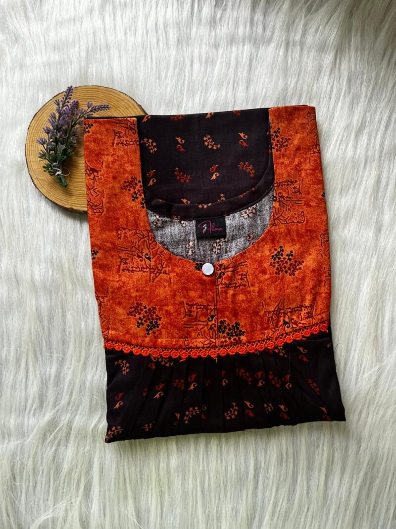 FRONT PLEATED LACE NIGHTY