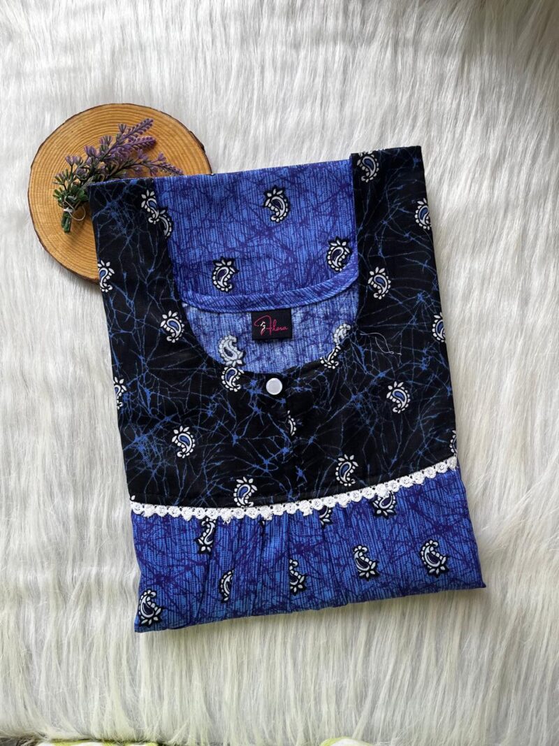 FRONT PLEATED LACE NIGHTY