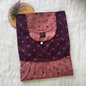 FRONT PLEATED LACE NIGHTY