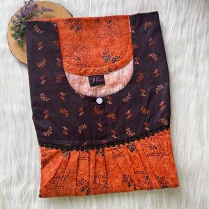 FRONT PLEATED LACE NIGHTY