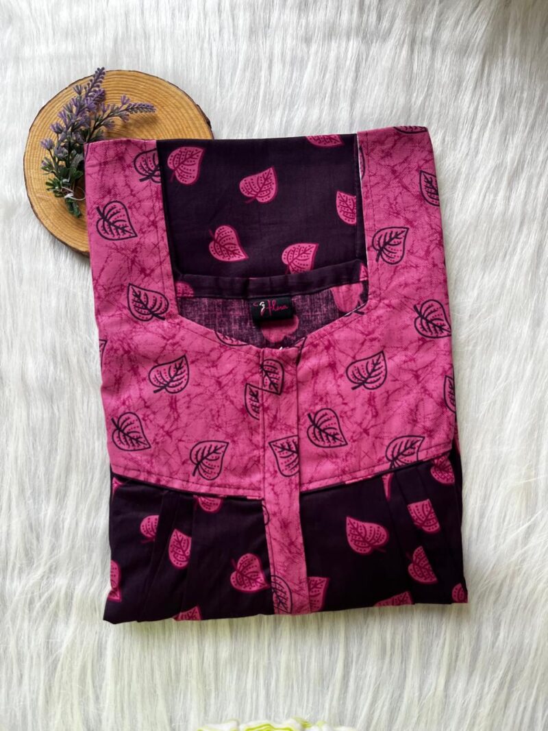 Mix N Match Square Neck Pleated Nighty