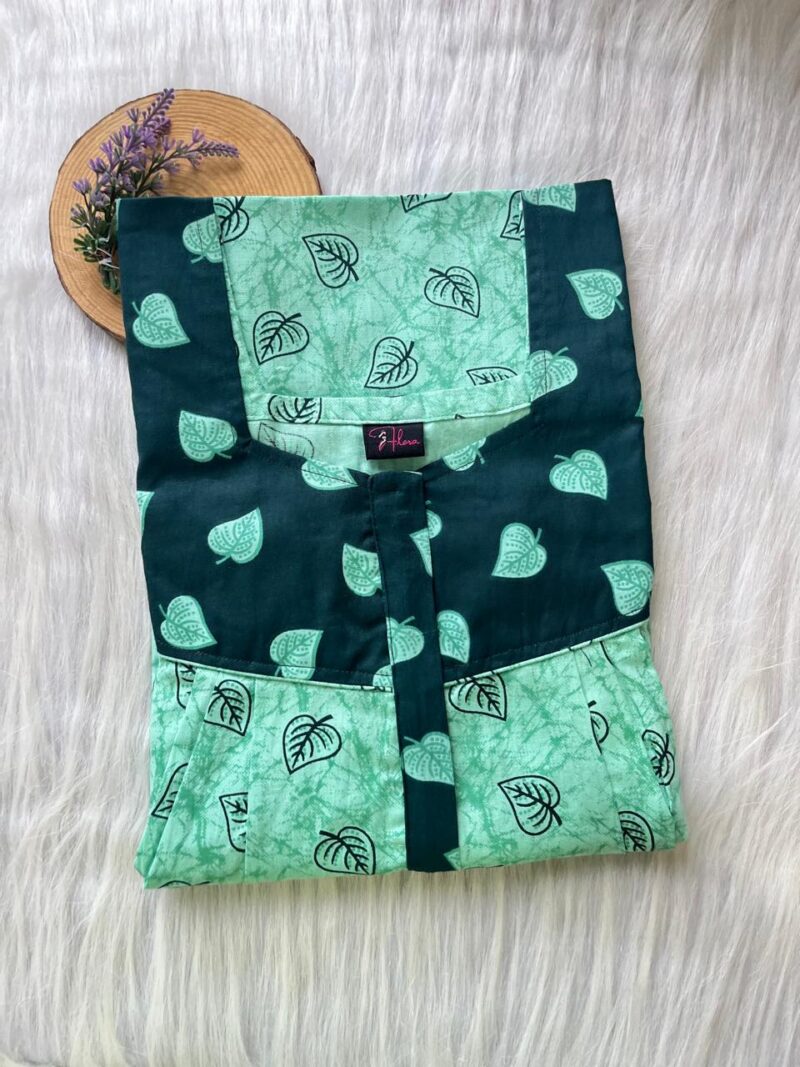 Mix N Match Square Neck Pleated Nighty