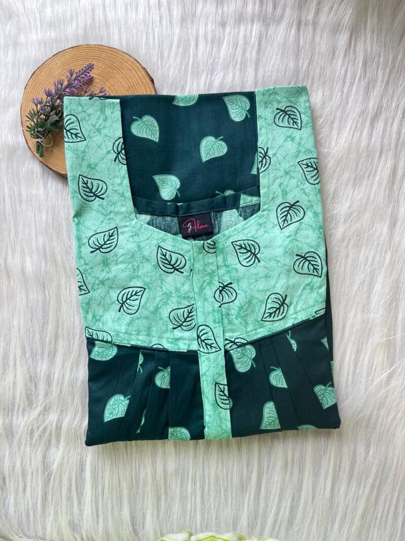 Mix N Match Square Neck Pleated Nighty