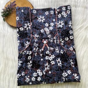 Front Elastic Pleated Nighty