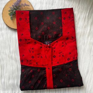 Mix N Match Square Neck Pleated Nighty