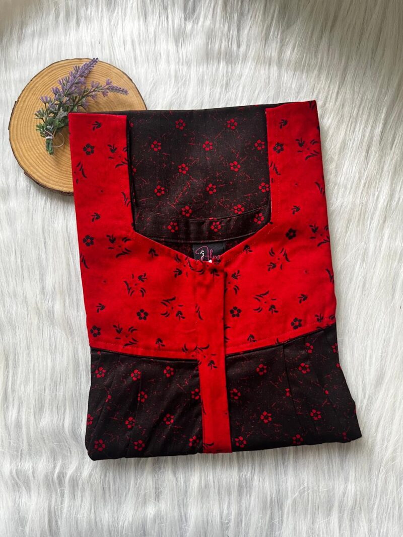 Mix N Match Square Neck Pleated Nighty