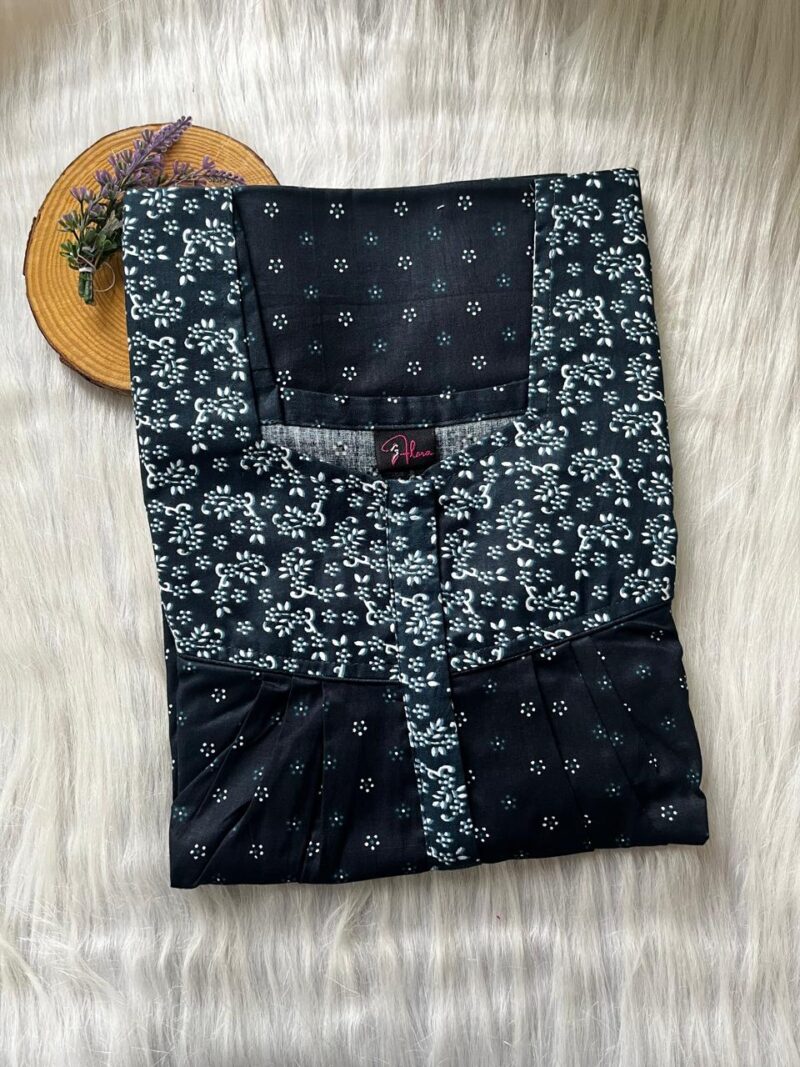 Mix N Match Square Neck Pleated Nighty