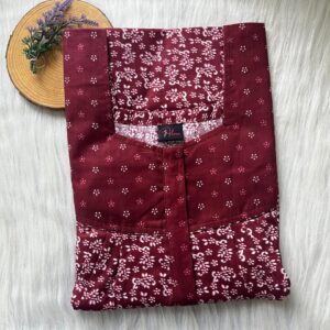 Mix N Match Square Neck Pleated Nighty