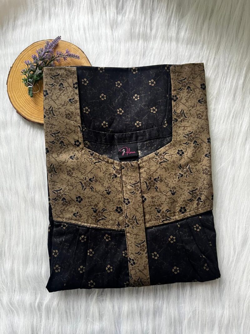 Mix N Match Square Neck Pleated Nighty