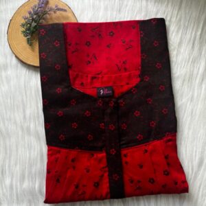 Mix N Match Square Neck Pleated Nighty