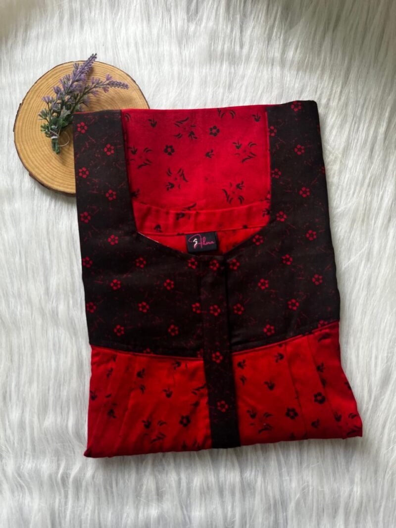 Mix N Match Square Neck Pleated Nighty