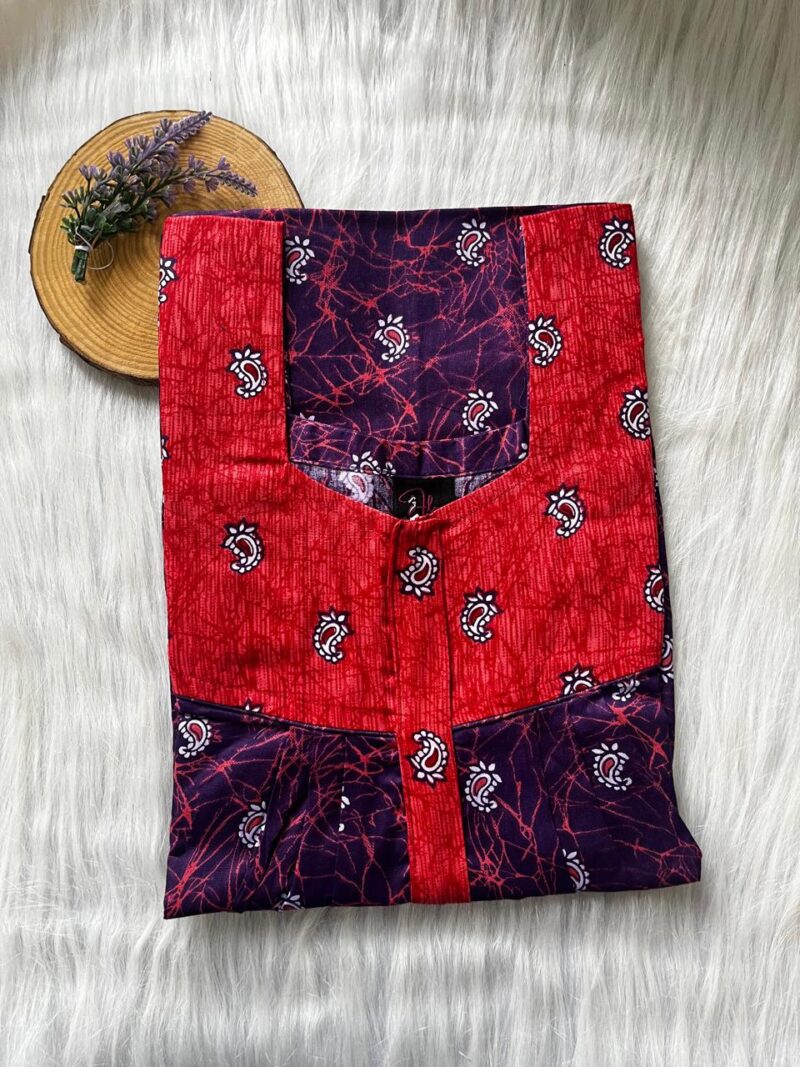 Mix N Match Square Neck Pleated Nighty