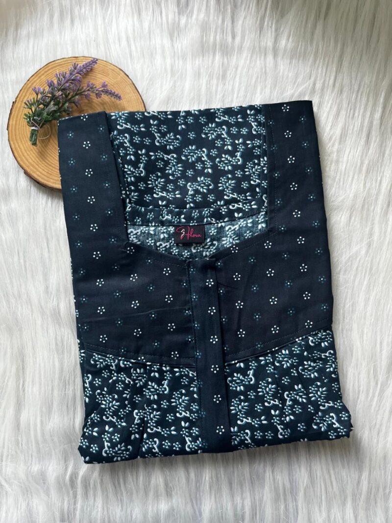 Mix N Match Square Neck Pleated Nighty