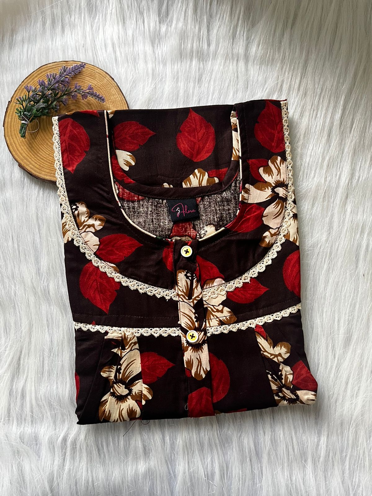 DOUBLE LACE ZIP NIGHTY