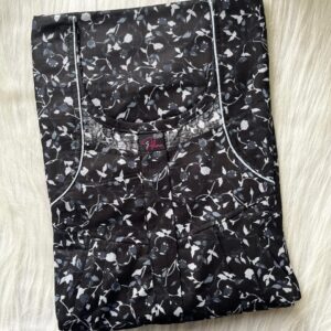 PLUS SIZE FRONT PLEATED ZIP NIGHTY