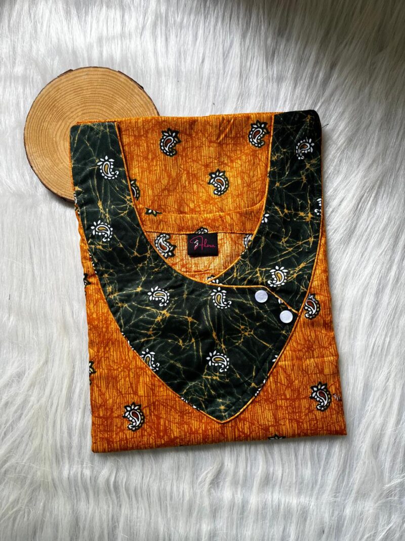 V-Neck Side Button Nighty