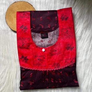 FRONT PLEATED LACE NIGHTY