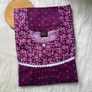 FRONT PLEATED LACE NIGHTY