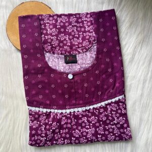 FRONT PLEATED LACE NIGHTY