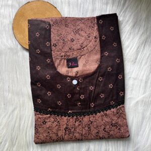 FRONT PLEATED LACE NIGHTY