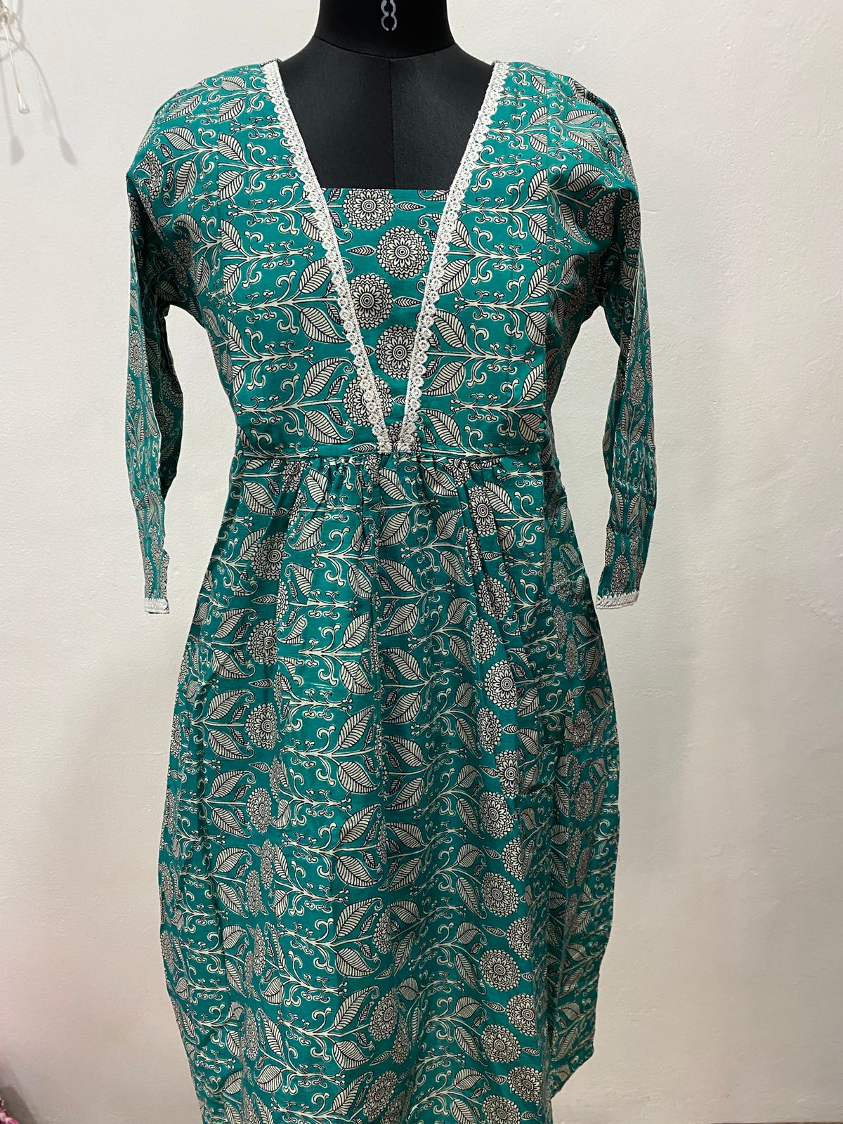 Muslin Cotton Flared Feeding Kurti