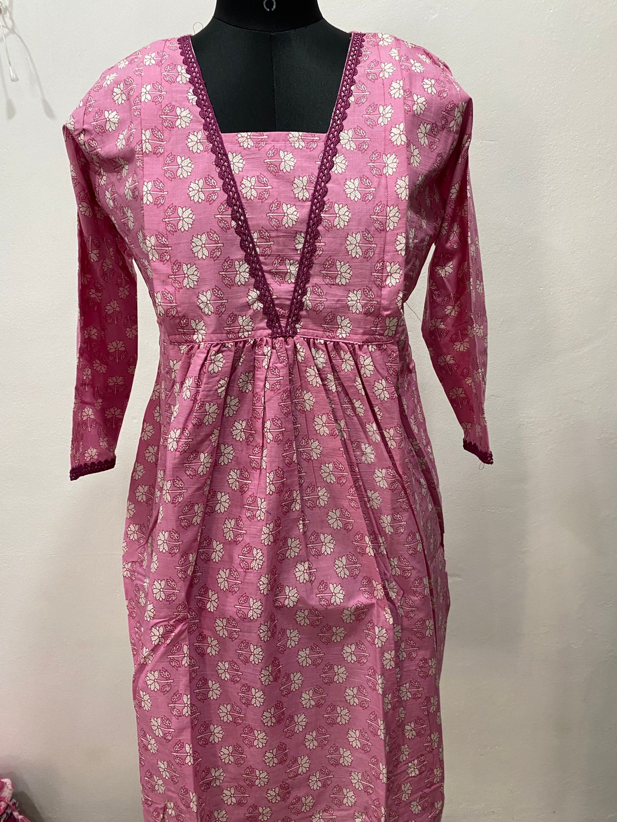 Muslin Cotton Flared Feeding Kurti