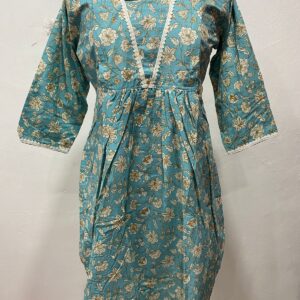 Muslin Cotton Flared Feeding Kurti