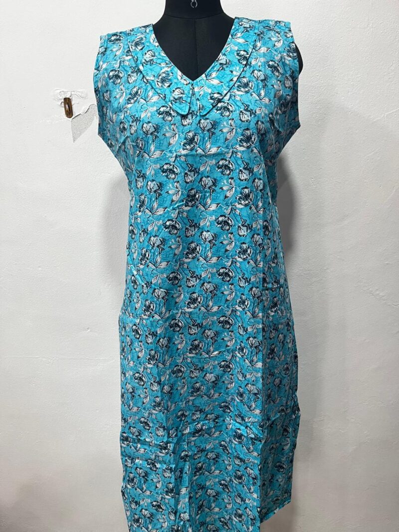 SLEEVELESS NON-FEEDING FROCK NIGHTY