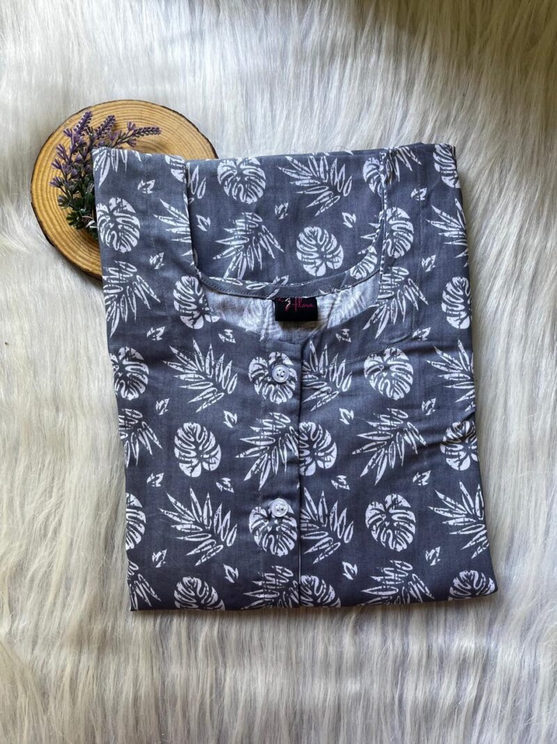 Full Open Button Nighty