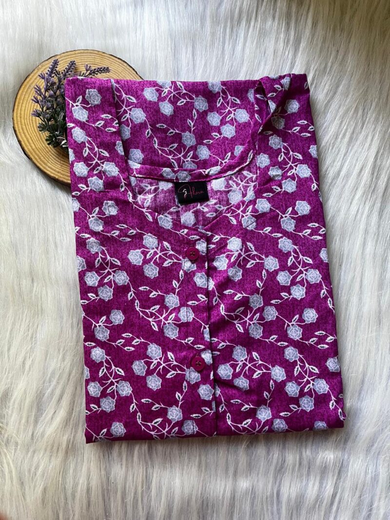 Full Open Button Nighty