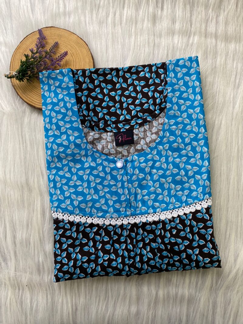 FRONT PLEATED LACE NIGHTY